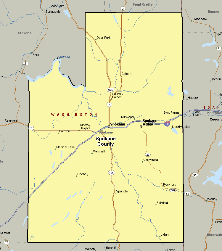 Spokane County Parcel Map Spokane County